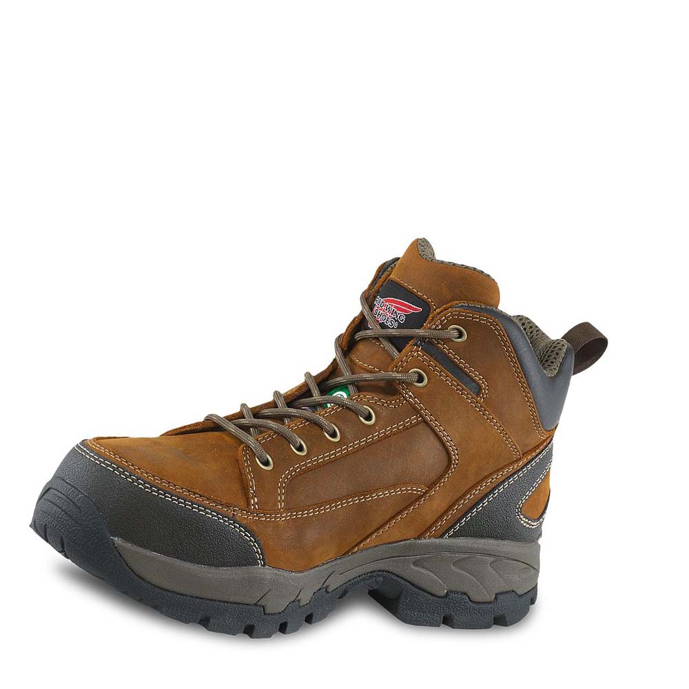 Red Wing 5-inch CSA Safety Toe Men's Hiking Boots Brown | ZA 267YXF